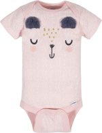 Gerber baby-girls 8-pack Short Sleeve Onesies Bodysuits - Image 2